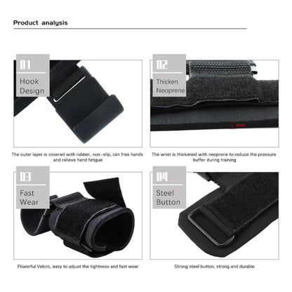 Straps con gancho para levantar más peso sin fatigar el agarre