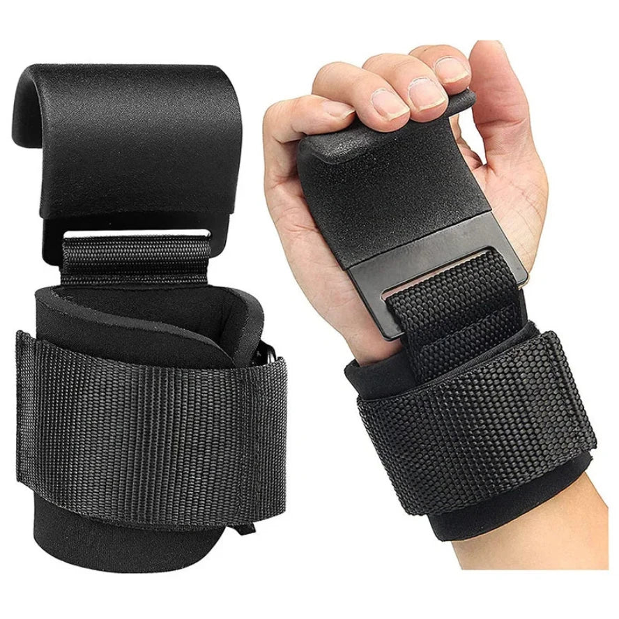 Straps con gancho para levantar más peso sin fatigar el agarre